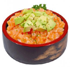 CHIRASHI TARTARE SAUMON AVOCAT