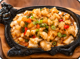 铁板豆腐-TOFU GRILLE PLAQUE CHAUDE