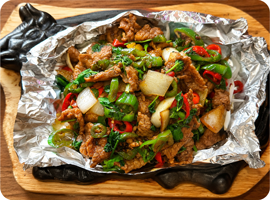 铁板孜然牛肉-BOEUF SAUTE AU CUMIN