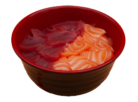 MENU CHIRASHI SAUMON ET THON