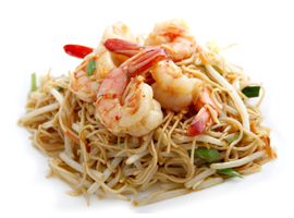 NOUILLES SAUTEES AUX CREVETTES