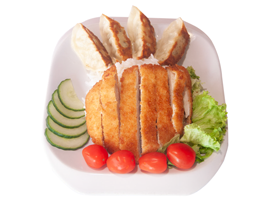 POULET PANE AU RIZ NATURE