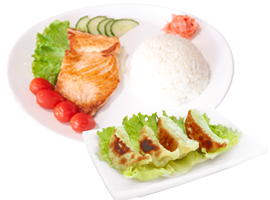 SAUMON GRILLE AU RIZ NATURE