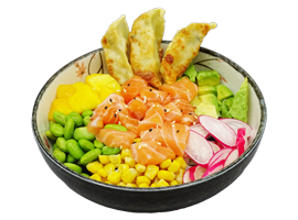GYOZA POKE BOWL SAUMON
