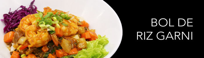 BOL DE RIZ GARNI