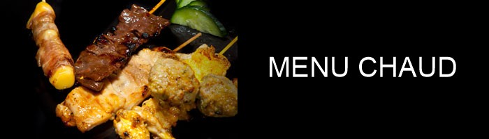 MENU CHAUD