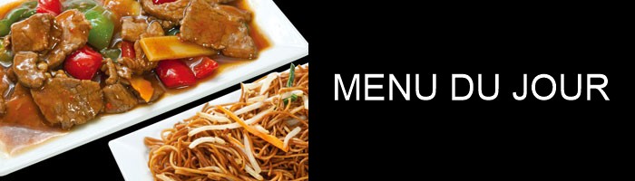 MENU DU JOUR