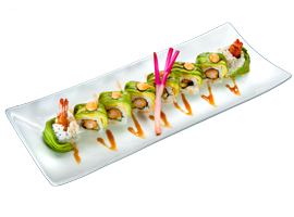 DRAGON ROLL TEMPURA CONCOMBRE AVOCAT X8