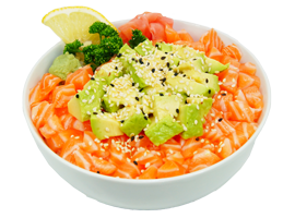 CHIRASHI TARTARE SAUMON AVOCAT